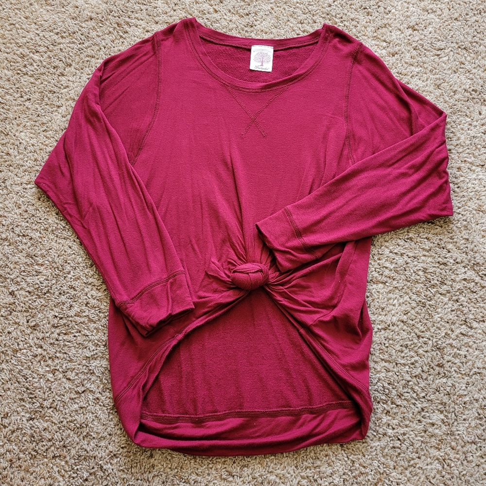 2/$5 Freeloader deep red long sleeve tee M